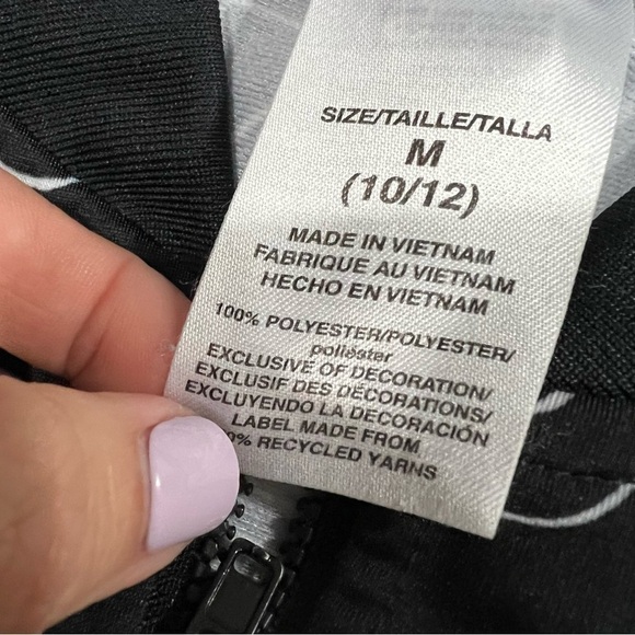 Adidas Logo Black & White Track Jacket 10/12 - Picture 2 of 10